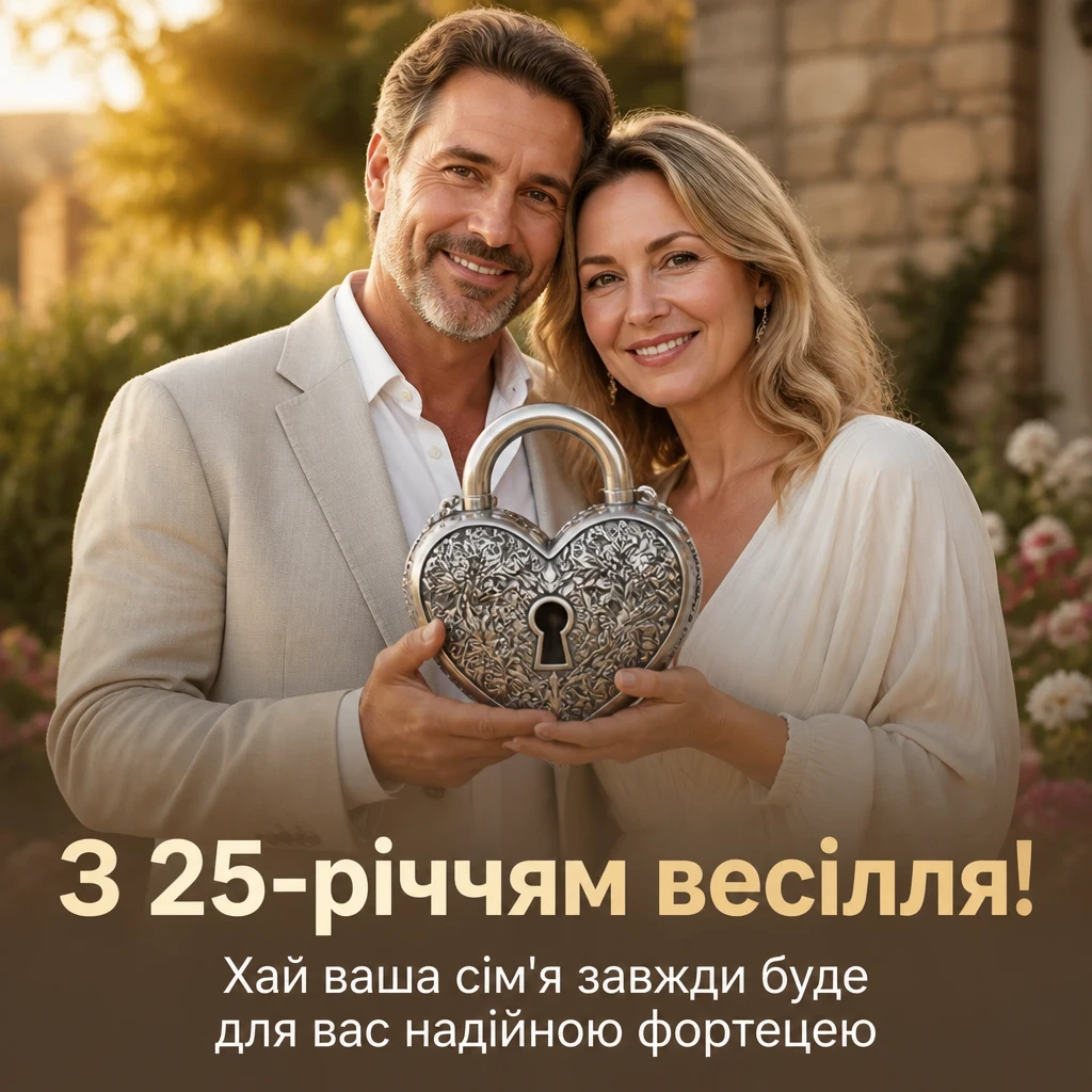 25 років весілля привітання у віршах