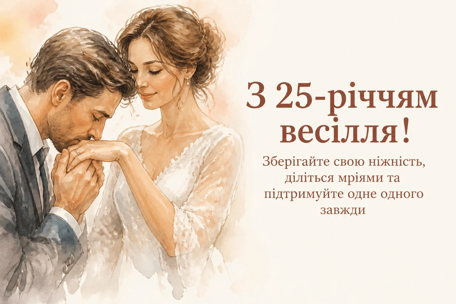 25 років весілля привітання у віршах