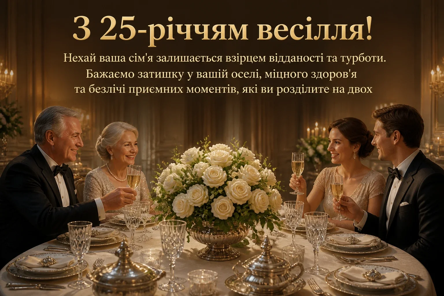 25 років весілля привітання у віршах