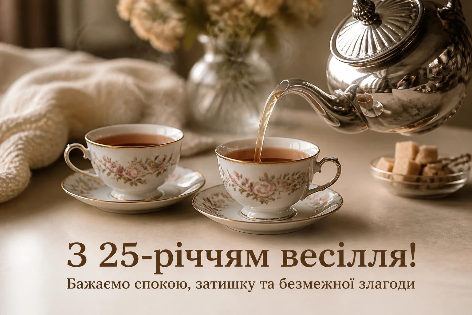 25 років весілля привітання у віршах