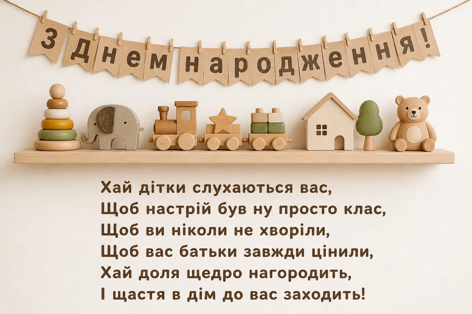 привітання вихователю з днем народження
