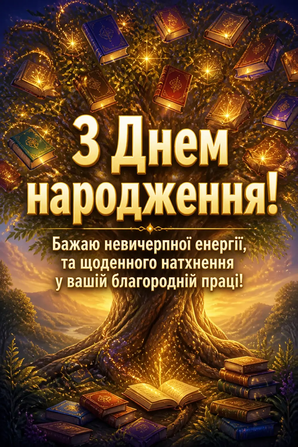 привітання вихователю з днем народження