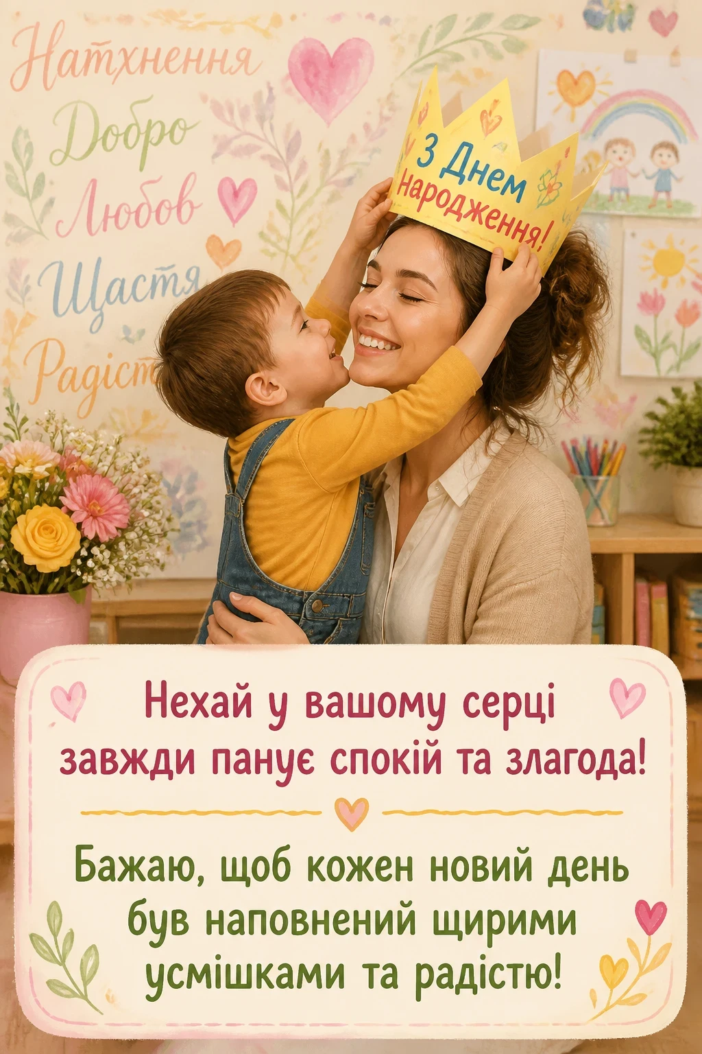 привітання вихователю з днем народження