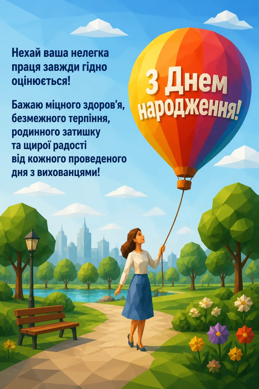 привітання вихователю з днем народження