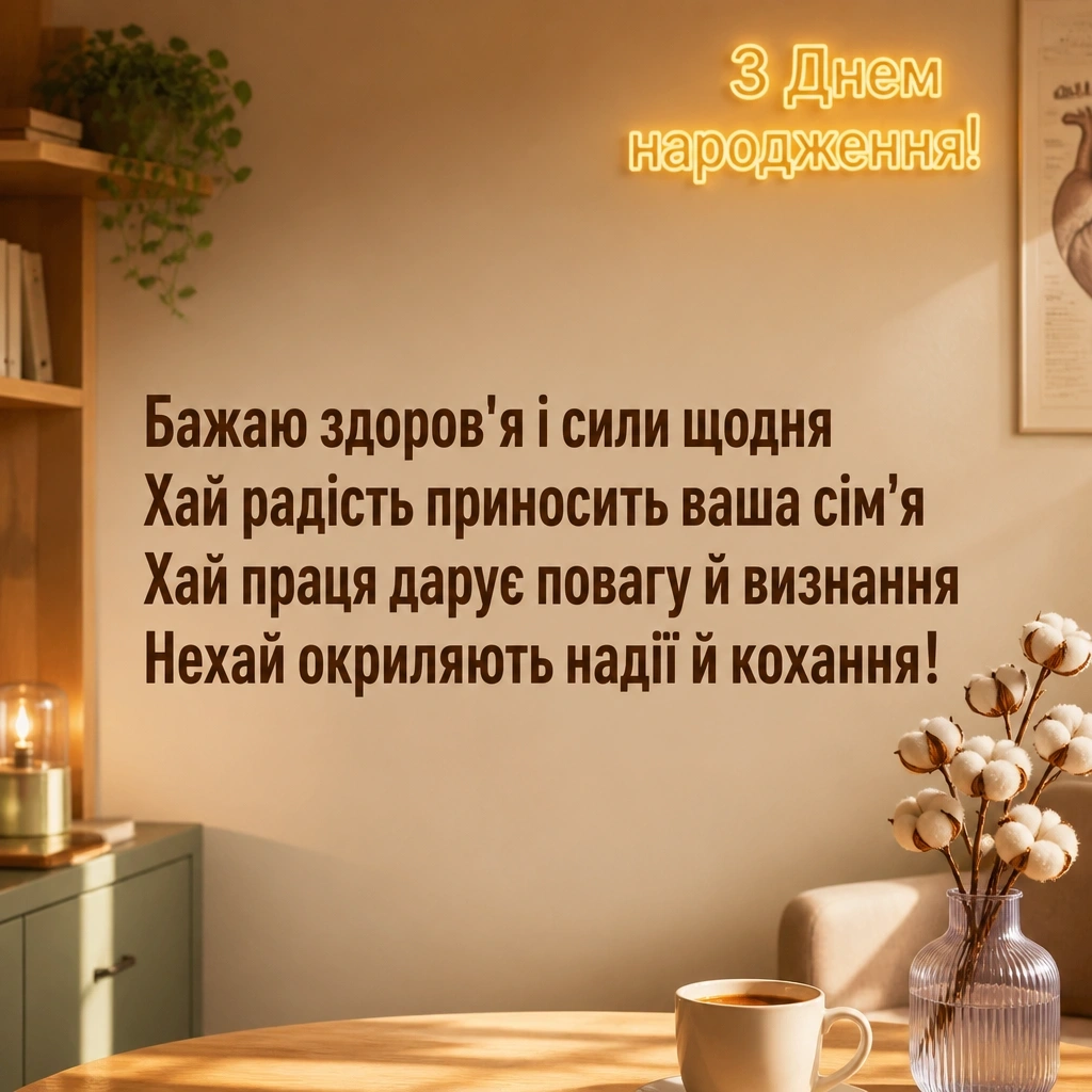 привітання лікарю з днем народження