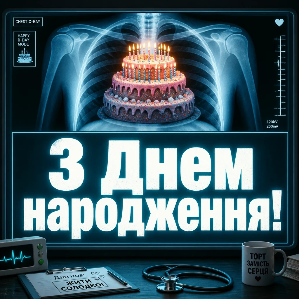 привітання лікарю з днем народження
