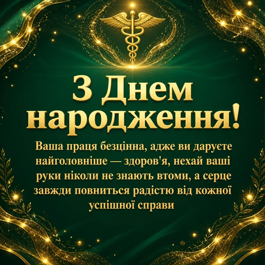привітання лікарю з днем народження