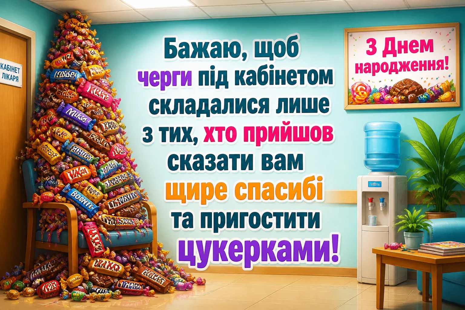 привітання лікарю з днем народження
