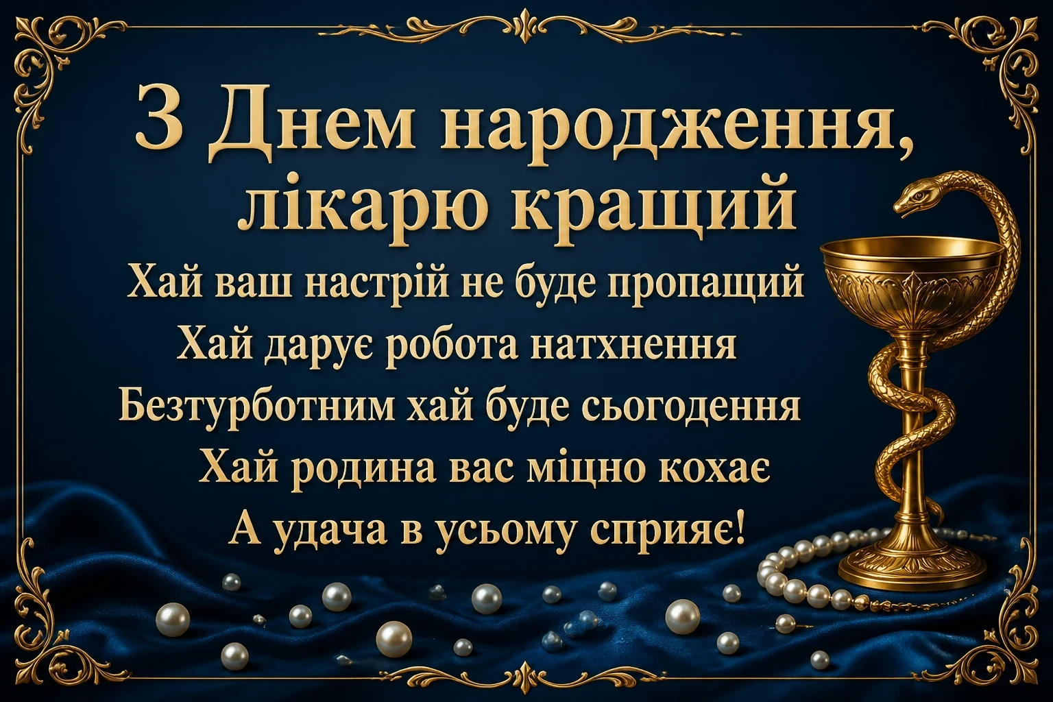 привітання лікарю з днем народження