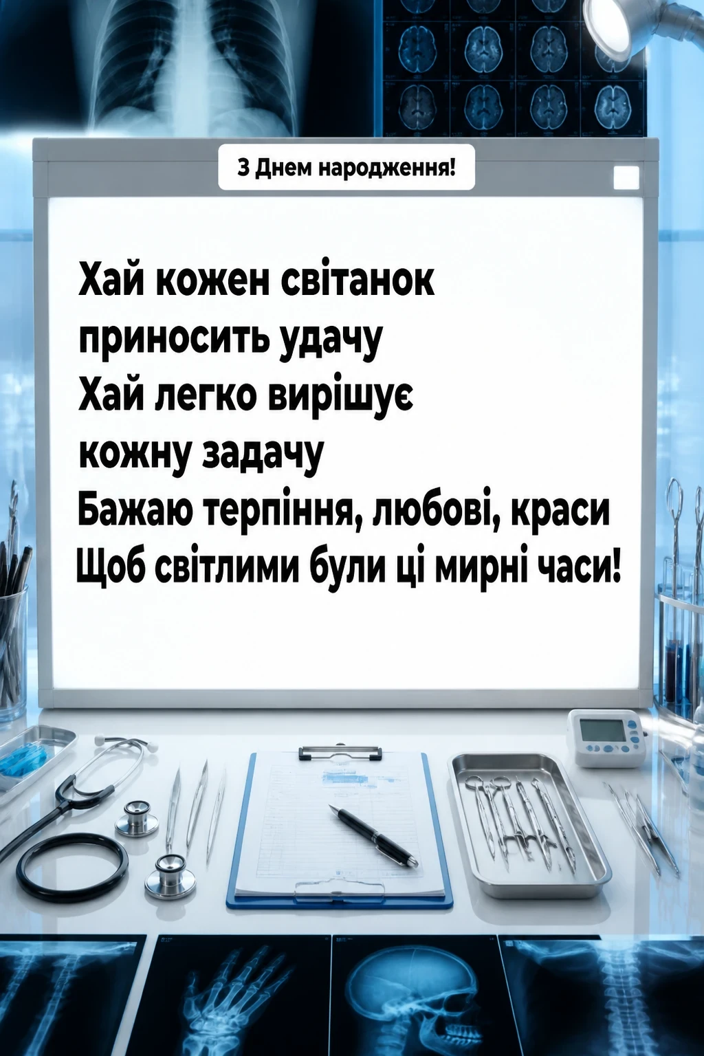привітання лікарю з днем народження
