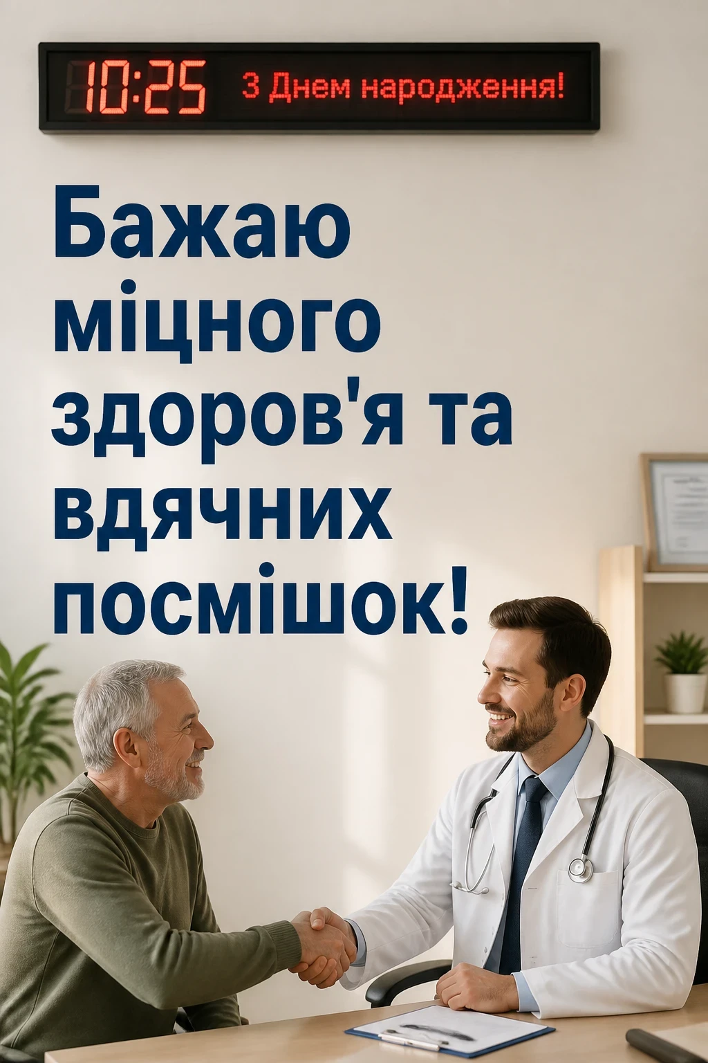 привітання лікарю з днем народження