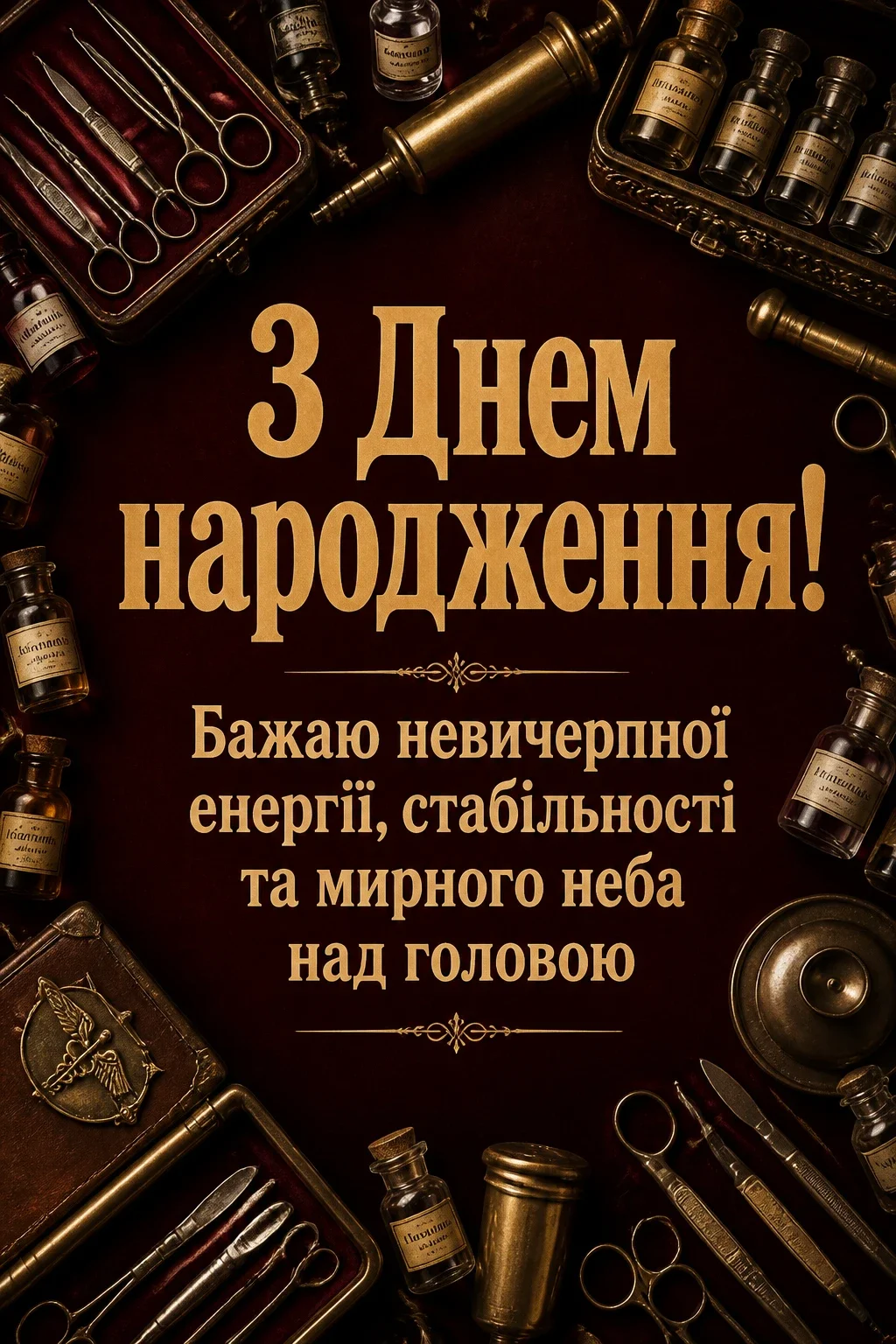 привітання лікарю з днем народження