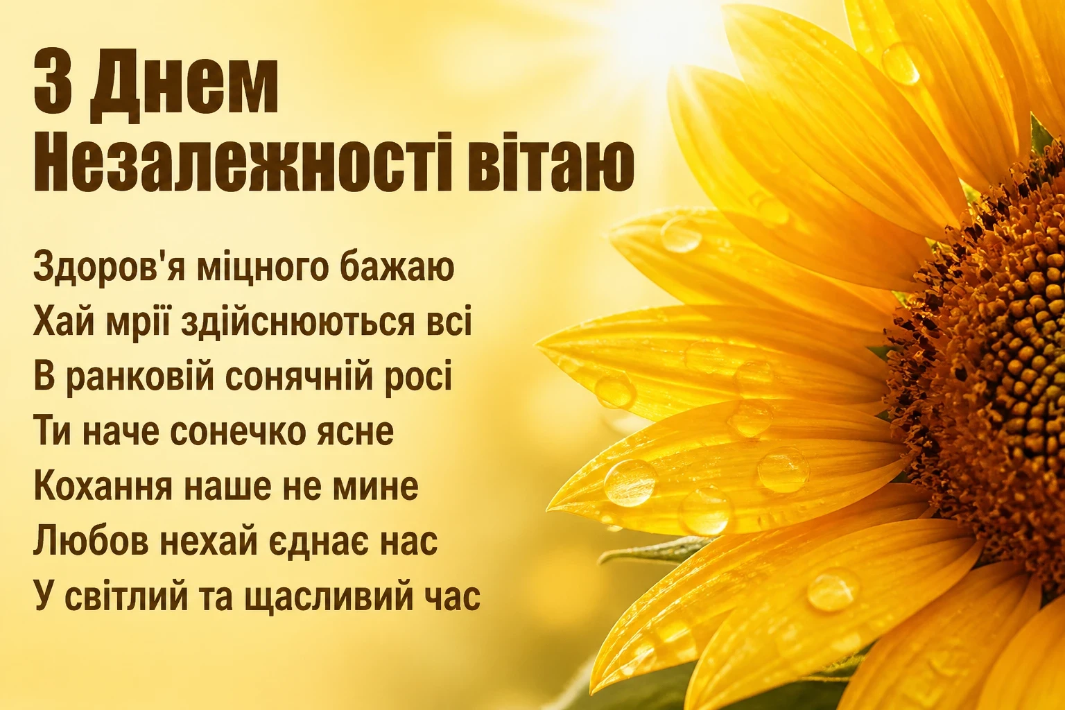 з днем незалежності люба