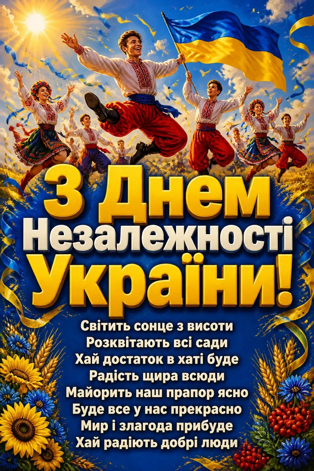 з днем незалежності люба україно