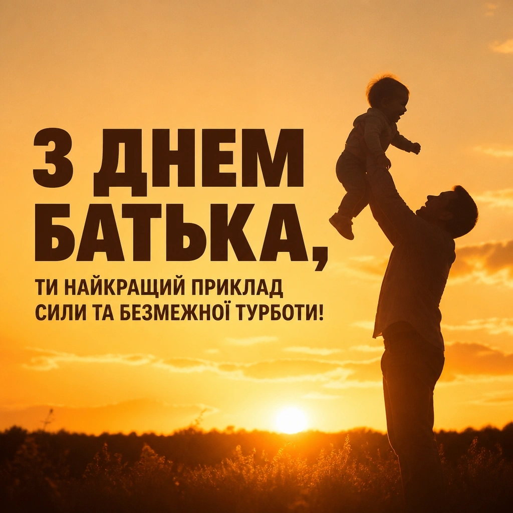 всесвітній день батька: привітання