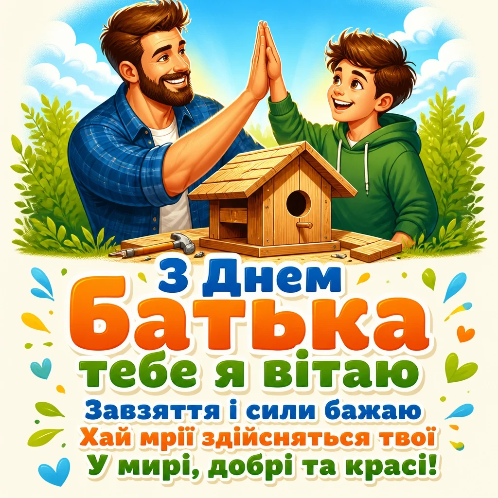 всесвітній день батька: привітання