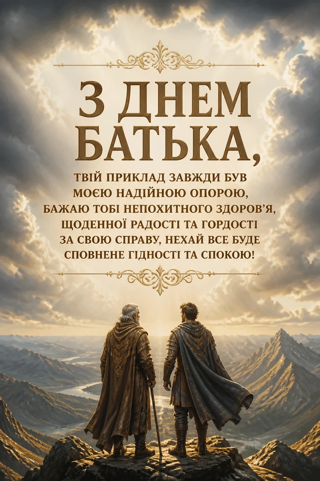 всесвітній день батька: привітання