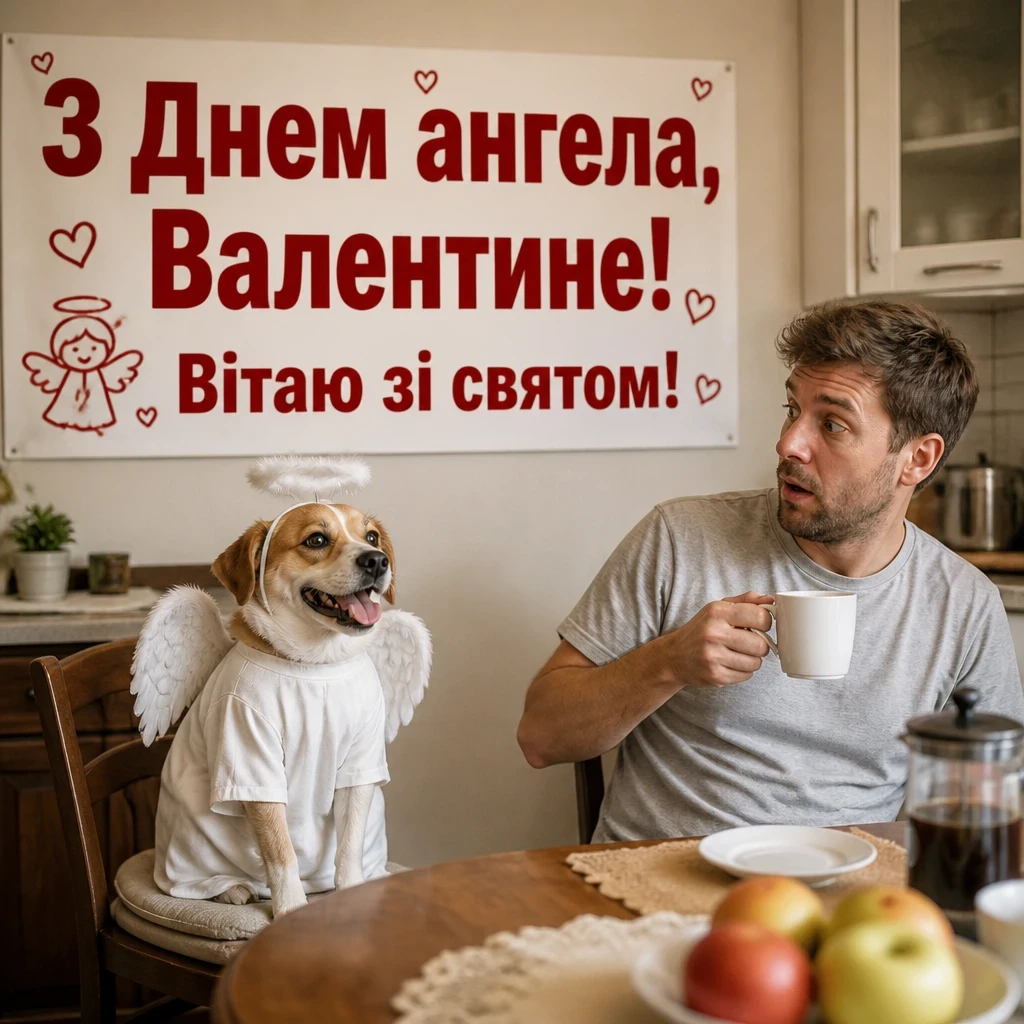 з днем ангела валентин українською