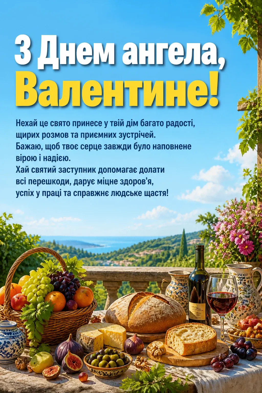 з днем ангела валентин українською