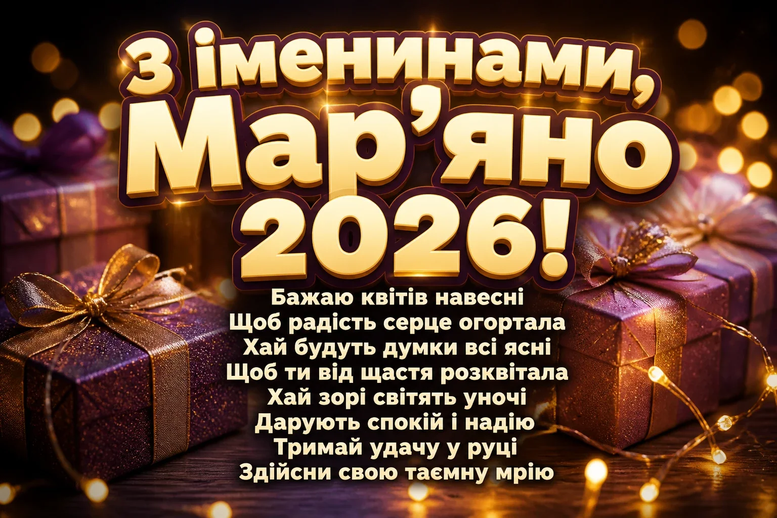 іменини мар'яни 2026