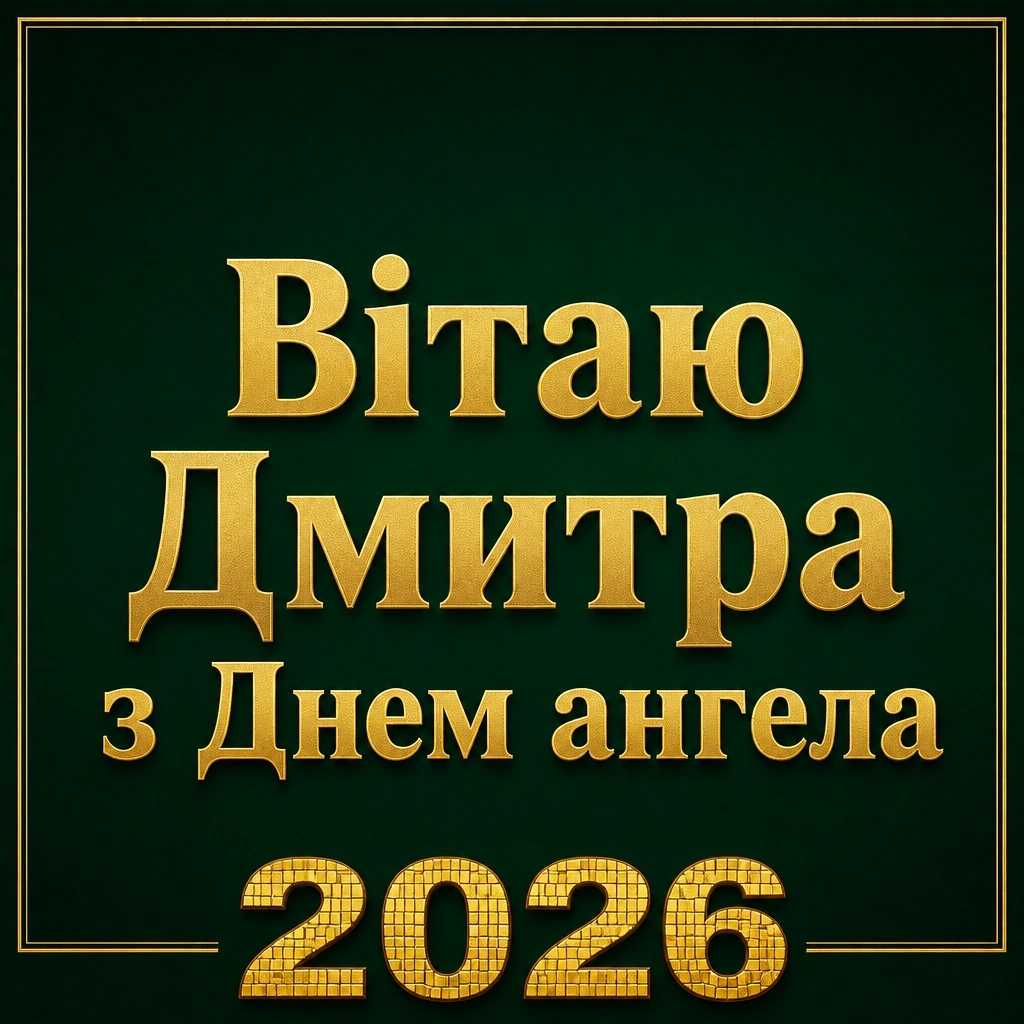 дмитра іменини 2026
