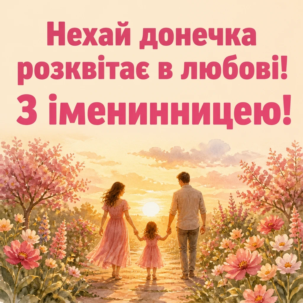 привітання з іменинницею батькам