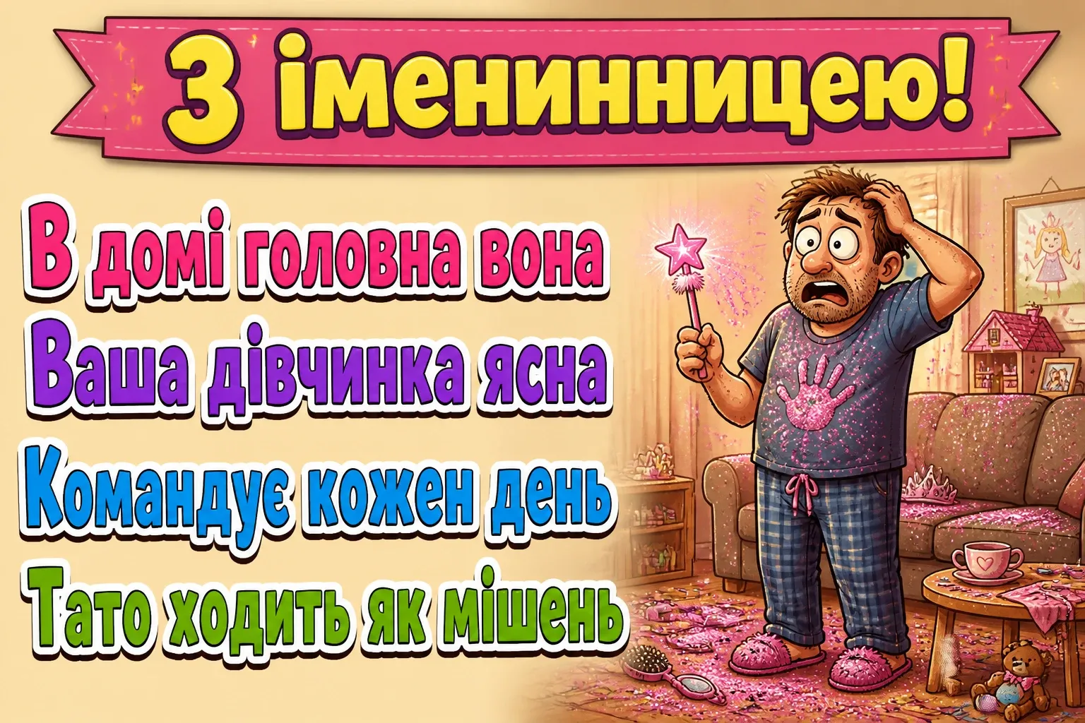 привітання з іменинницею батькам
