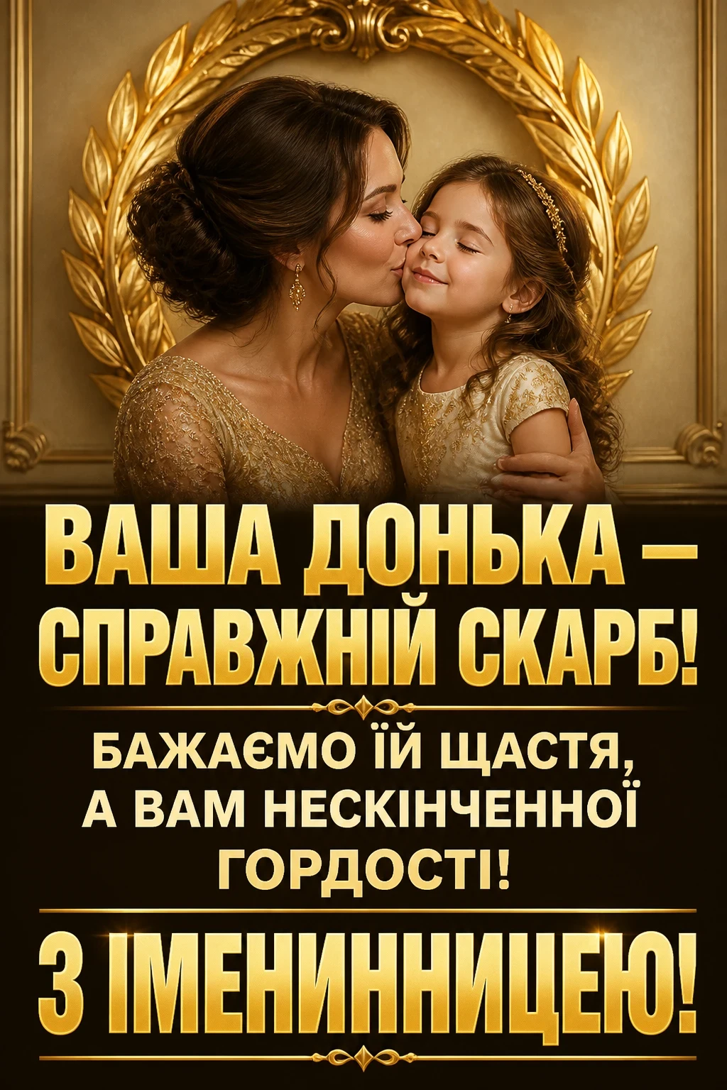 привітання з іменинницею батькам