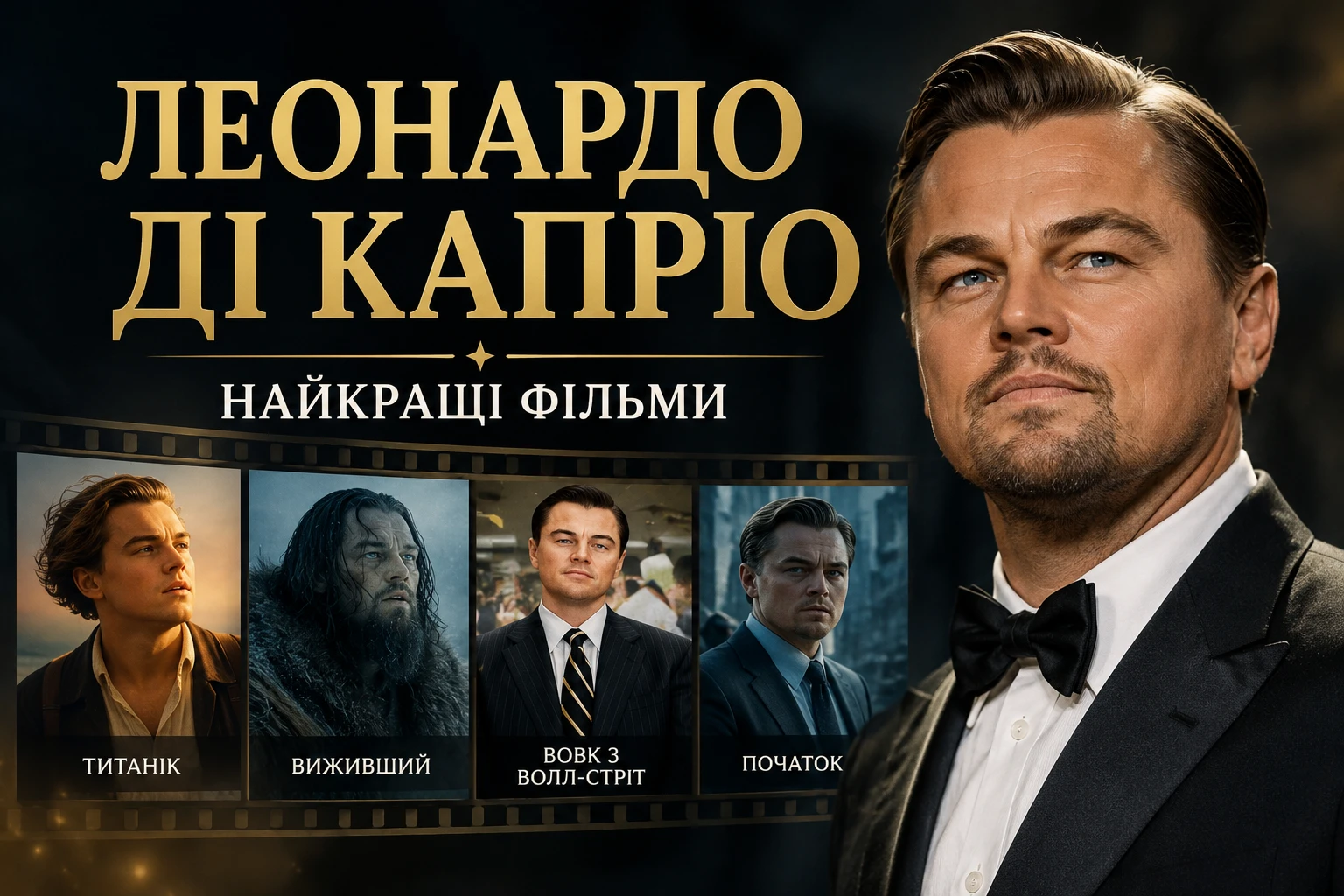 Топ 20 фільмів Леонардо Ді Капріо за всі роки